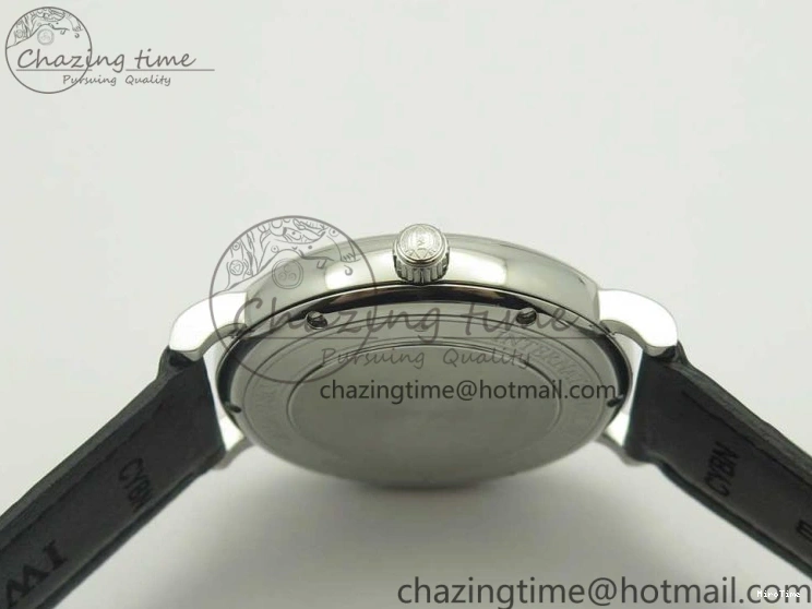 MIROTIME 0223 Supportive Portofino Automatic SS AF 1:1 Best Edition White Dial on Black Croco Leather Strap A 7184